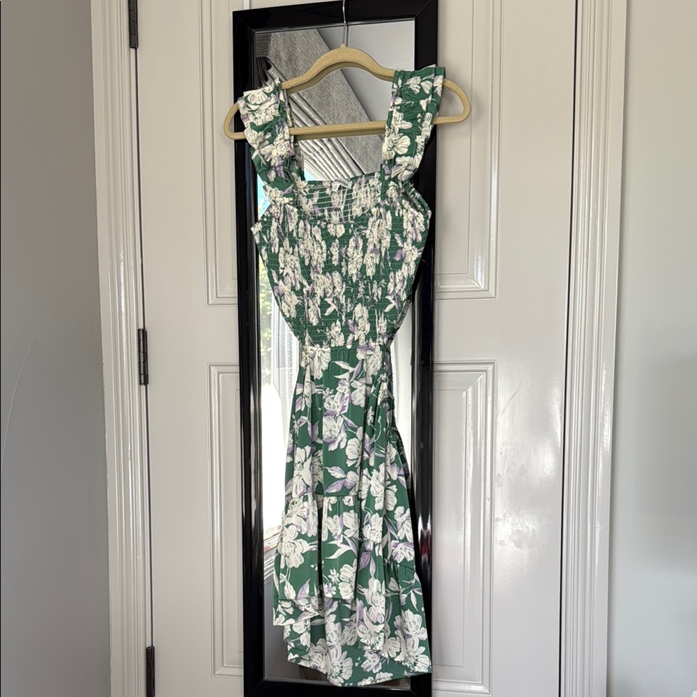 Floral Green Dress